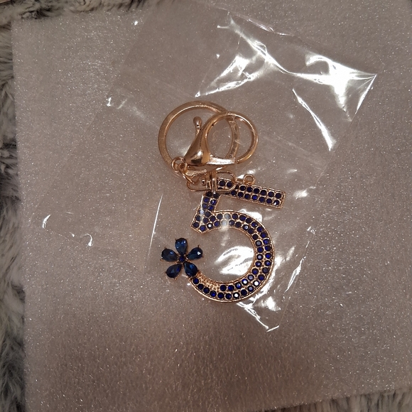 Blue Rhinestone Keychain #5 - Picture 2 of 2
